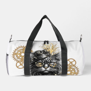 Spunky Paws Die funky Steampunk-Katze  Duffle Bag