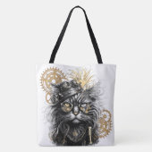 Spunky Paws Die funky Steampunk-Katze Tasche (Rückseite)