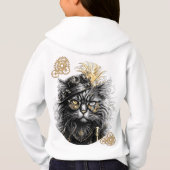 Spunky Paws The Funky Steampunk Cat Hoodie (Rückseite)