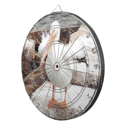 Spunky Pelican Dartboard Dartscheibe (Vorderseite rechts)