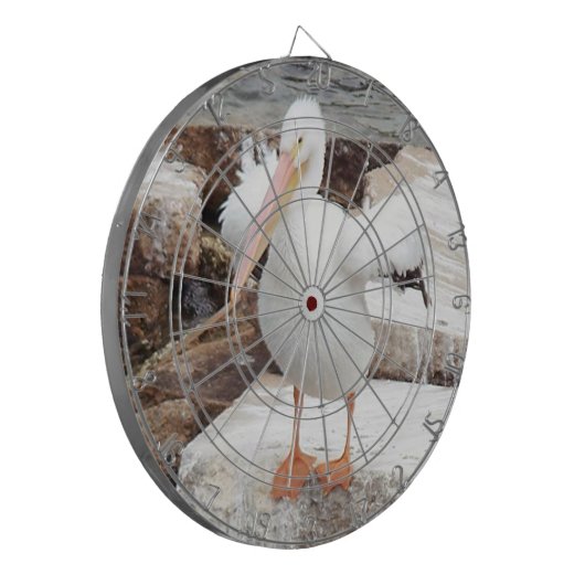 Spunky Pelican Dartboard Dartscheibe (Vorderseite Links)