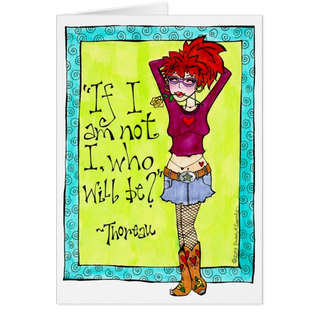Spunky Sassy Cowgirl Illustration (Vorne)