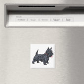 Spunky Scottie Dog Magnet (In Situ (Geschirrspüler))