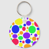 Spunky Spots in Regenbogenfarben auf einem