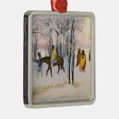 Spur der Riss-Kunst-Verzierung Silbernes Ornament (Rechts)