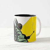 Spur der Risse Zweifarbige Tasse (VorderseiteRechts)