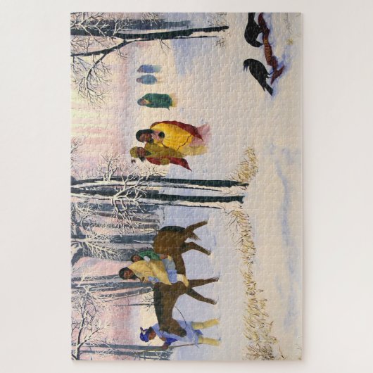 Spur des Riss-Kunst-Puzzlespiels Puzzle (Vertikal)