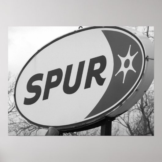 Spur-Gasstation Poster (Vorne)