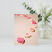 Spur gebrochener Herzen Postkarte (Stehend Vorderseite)