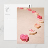 Spur gebrochener Herzen Postkarte (Vorne/Hinten)