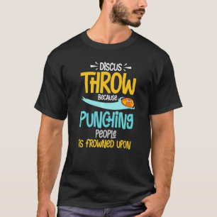 Spur- und Bandbreitenlaufbahn für Diskus T-Shirt