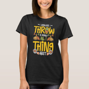 Spur- und Bandbreitenlaufbahn für Diskus T-Shirt