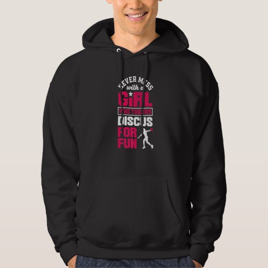 Spur- und Felddiskus-Throw Hoodie (Vorderseite)