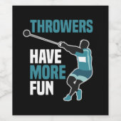 Spur- und Feldhammergeschenk Weinetikett (Einzelnes Label)