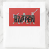 Spur- und Feldschuss Werbe-Aufkleber-Geschenk mach Rechteckiger Aufkleber (Tasche)