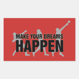 Spur- und Feldschuss Werbe-Aufkleber-Geschenk mach Rechteckiger Aufkleber