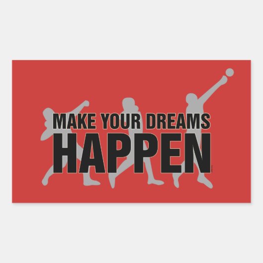 Spur- und Feldschuss Werbe-Aufkleber-Geschenk mach Rechteckiger Aufkleber (Vorderseite)