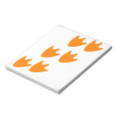 Spur von Entenfutter Notizblock (Rotiert)