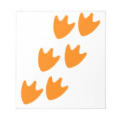 Spur von Entenfutter Notizblock (Vorderseite)