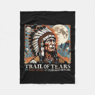 Spur von Tränen Memorial Native American Fleecedecke