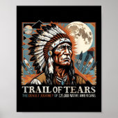 Spur von Tränen Memorial Native American Poster (Vorne)