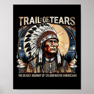 Spur von Tränen Memorial Native American Poster