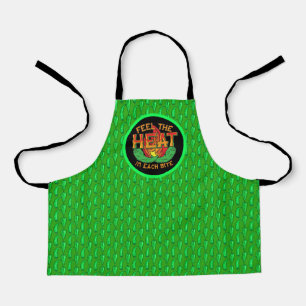 Spüre die Hitze in jedem Bissen Grüner Chili Peppe Schürze