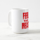 Spüre die Hitze Kaffeetasse (Vorderseite Links)