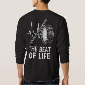 Spüre die Musik Sweatshirt (Rückseite)