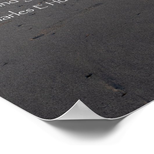 Spuren des Sand-Zitats Poster (Ecke)