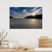 Spuren des Sand-Zitats Poster (Küche)