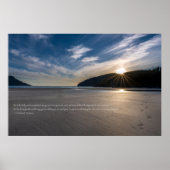 Spuren des Sand-Zitats Poster (Vorne)