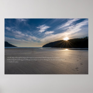 Spuren des Sand-Zitats Poster