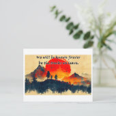 Spuren, die wir hinterlassen - Design 1 Postkarte (Stehend Vorderseite)