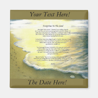 Spuren im sand 2 Inch Square Magnet