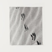 Spuren im Sand Wandteppich (Vorderseite)