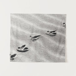 Spuren im Sand Wandteppich