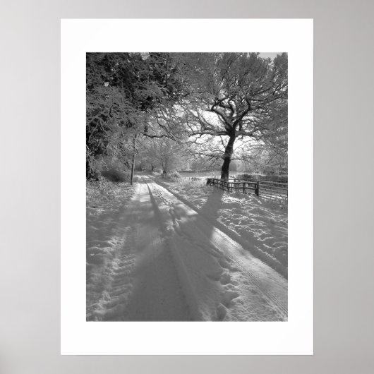 Spuren im Schnee: Cheshire Poster (Vorne)