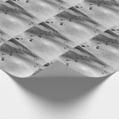 Spuren im Schnee Geschenkpapier (Ecke)