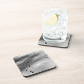 Spuren im Schnee Getränkeuntersetzer (Rechte Seite)