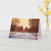 Spuren im Schnee Karte (Gelbe Blume)