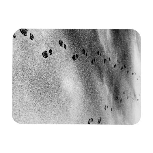 Spuren im Schnee Magnet (Horizontal)
