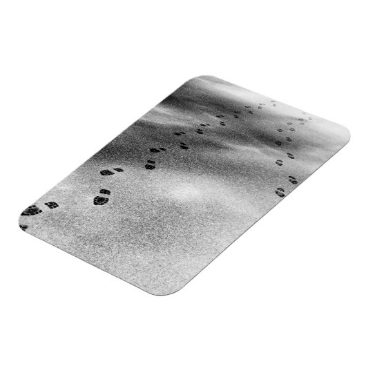 Spuren im Schnee Magnet (Linke Seite)