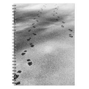 Spuren im Schnee Notizblock