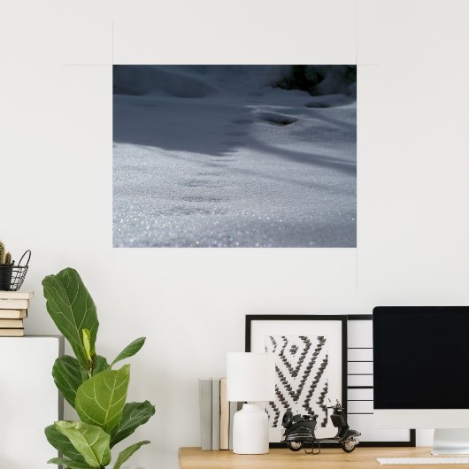 Spuren im Schnee Poster (Heimbüro)