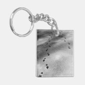 Spuren im Schnee Schlüsselanhänger (Vorderseite links)