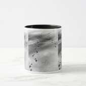 Spuren im Schnee Tasse (Zentrum)