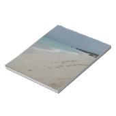 Spuren in Bermuda Sand Notizblock (Rotiert)