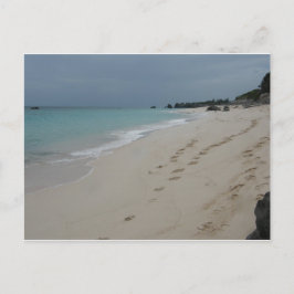 Spuren in Bermuda Sand Postkarte