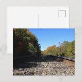 Spuren in den Herbst Postkarte (Vorne/Hinten)